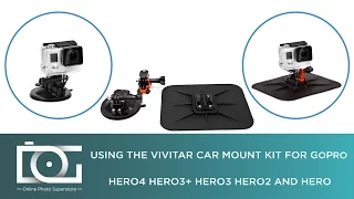 TUTORIAL | Car Mount For GoPro w/ Suction Cup Mount & Anti-Slip Surface Kit (video)