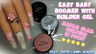 MADAM GLAM BUILDER GEL? IN POTS? | HOW TO BABY BOOMER | FEAT. PRT QUTIE LABEL PRINTER