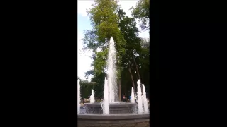 Dancing fountain in Druskininkai Queen We are the champions танцующий фонтан Друскининкай