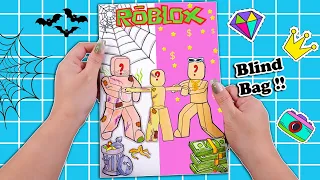 [🐾paper diy🐾] Roblox Family 로블록스 Dad Poor and Mom Rich Outfit Unbox ASMR Blind Bag블라인드백 #Asmr