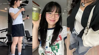 DAILY VLOG 🧃 self-care week, trying LE SSERAFIM's workout, building good habits, thrift therapy