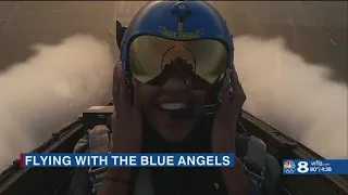 Deanne's real ride with the Blue Angels