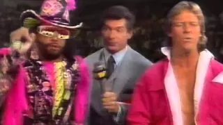 Roddy Piper, Macho Man and Vince McMahon Superstars Intro (08-17-1991)