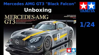 Mercedes AMG GT3 - Tamiya - 1/24 - Unboxing - (English subtitles)