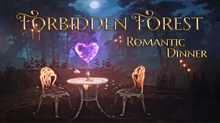 Forbidden Forest ˖°🕯️✧ Romantic Dinner at Midnight °｡🕯️⋆ Harry Potter inspired Ambience & Soft Music