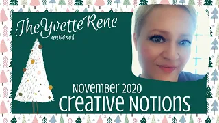 Creative Notions Unboxing | November 2020