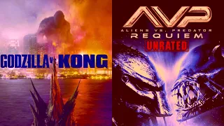 Godzilla vs Kong Trailer with Aliens vs Predator