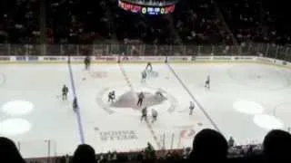 Minnesota Wild opening face off versus Chicago Blackhawks 12/5/2013