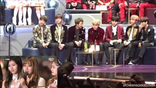 BTS reaction to TWICE (Song of the Year) at MAMA 2016 ver.1