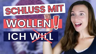 Wichtige SYNONYME für WOLLEN! Deutsch Ausdruck & Aussprache verbessern, Wortschatz erweitern B2, C1