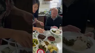 #american #husband #eating #asian #food #northeast #indian #couple