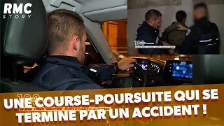 Une course-poursuite qui se termine par un accident