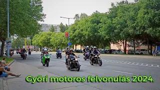 Győri motoros felvonulás 2024. (teljes konvoj)