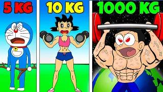 Shinchan And Nobita Fight With Body Builders😂😍|| Funny Game ArmWrestling|| Shinchan And Nobita Game