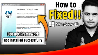 How to fix microsoft dot net framework do not installed succed | 100% fix dot net not install