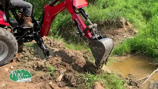 Excavating a creek with the RK 25   Part 1 Culvert Install