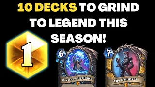 10 Standard decks you can use to grind to Legend Rank!! | Hearthstone | Festival of Legends