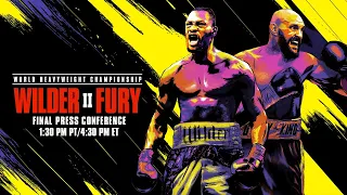 WILDER VS FURY II: Final Press Conference