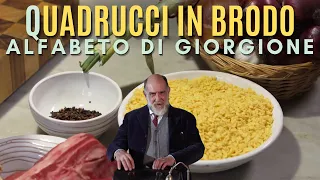 Q COME QUADRUCCI: QUADRUCCI IN BRODO - Alfabeto di Giorgione