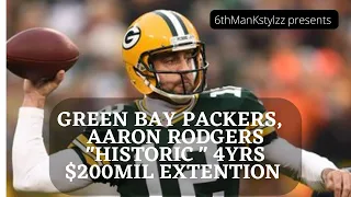 Aaron Rodgers' $200 mil extension highest in NFL history