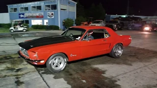 1968 Mustang 289 With 50 Shot of Nitrous vs Zo6