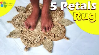 5 PETALS Jute Rug-DIY