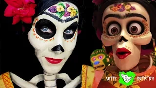 ✅FRIDA KAHLO: DISNEY COCO MOVIE MAKEUP TUTORIAL (Pretty Sugar Skull makeup)