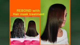 Home service( REBOND with HAIR MASK TREATMENT)