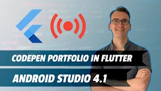 Live coding with Max - Android Studio 4.1 Emulator - Portfolio in Codepen