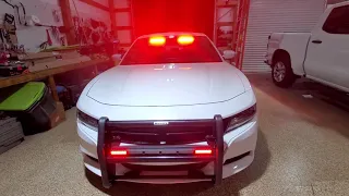 ILMODS - 2019 Dodge Charger Red White Amber Feniex Lights & Siren Installed