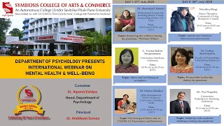 International Webinar on " Mental Health and Wellbeing" (Day 2)