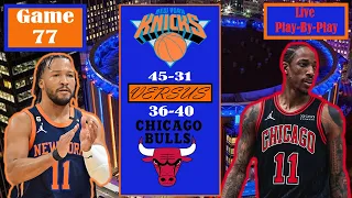 New York Knicks VS Chicago Bulls Live Play-By-Play Watch-Along Commentary // OG Anunoby Returns!!