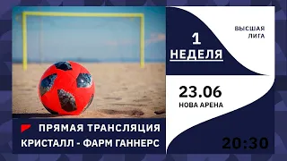 23.06| ПРЯМОЙ ЭФИР | Высшая лига | Кристалл  - Фарм Ганнерс