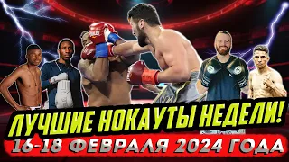 Бокс. ЛУЧШИЕ НОКАУТЫ НЕДЕЛИ! 16-17 февраля 2024 года