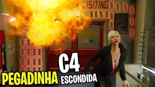 GTA V Online - PEGADINHA "A C4 ESCONDIDA" | PRANK