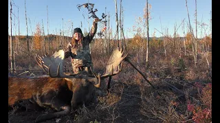 Giant Yukon moose taken by a lady