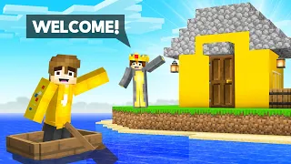 I Built CRAINER A HOUSE In NEW Squid Island (Minecraft)