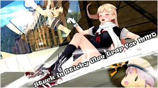 Stuck in Sticky Glue Trap for MMD[Yuudachi Kai Ni]