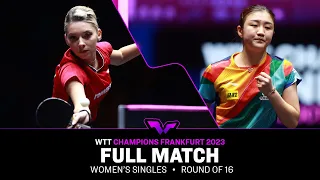 FULL MATCH | CHEN Meng vs Bernadette SZOCS | WS R16 | #WTTFrankfurt 2023