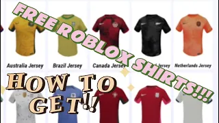 FREE ROBLOX ITEMS, SOCCER/FOOTBALL JERSEYS!!  HOW TO GET THEM RIGHT NOW!