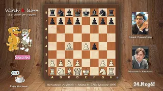 Morozevich Alexander vs Anand Viswanathan, Moscow 1995 | Amazing Chess Game