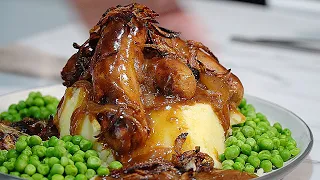 BANGERS and MASH Onion GRAVY Classic BRITISH Comfort Food