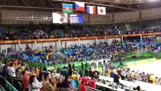 Medal Ceremony Rio Olympics Judo under 100 kg men