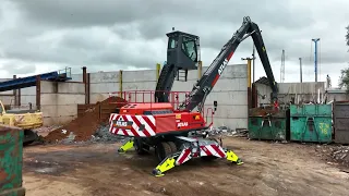 FIRST IN THE UK ATLAS 350MH MATERIAL HANDLERS WITH EXTENDED CAB RAISE