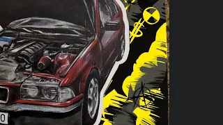 ●BMW E36● Watch till the end 🔥🔥🔥 #bmw #e36 #art #custom