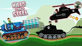 HILLS of STEEL - The MAMMOTH tank against CRAZY BOSSES / new passing game Funny videos