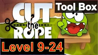How to Play Cut The Rope Season 2 Tool Box Level 9-24 with 3 Stars Walkthrough