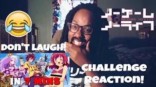 IM NOT LAUGHING...YOU'RE LAUGHING! |TRY NOT TO LAUGH| NO GAME NO LIFE IN 7 MINUETS REACTION