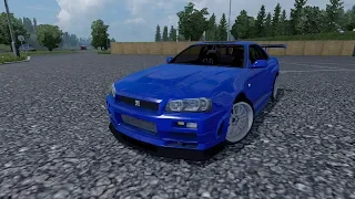 [ETS 2 Mod] Nissan Skyline GTR R34 | Euro Truck Simulator 2 (1.34)