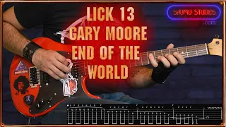 Gary Moore End of the World - Guitar Lick 13 | With Tabs